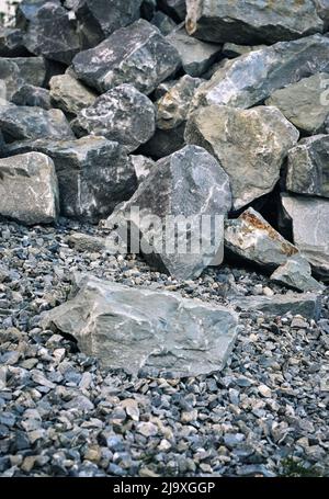 Abstrakter Hintergrund Stein aus dem Steinbruch Stockfoto