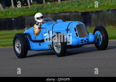 Josef Otto Rettenmaier, Talbot Lago T26 SS, Varzi Trophy, ein 25-minütiges Einzelfahrer-Event für historische Rennwagen, von denen aus Rennen gefahren wären Stockfoto