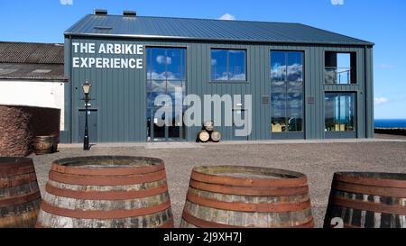 Das neue Besucherzentrum Arbikie Experience wird im Mai 2022 in der Arbikie Distillery in Montrose eröffnet Stockfoto