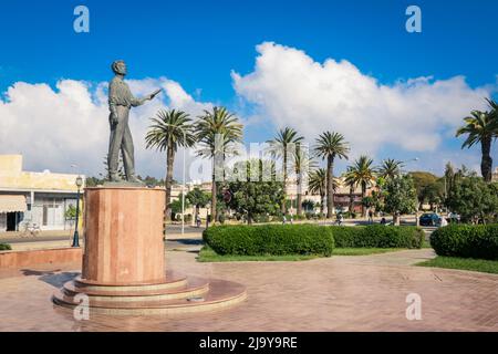 Statue des russischen Schriftstellers Alexander Puschkin auf dem zentralen Platz Stockfoto