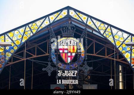 Mercat St. Josep - La Boqueria in Barcelona, Spanien Stockfoto