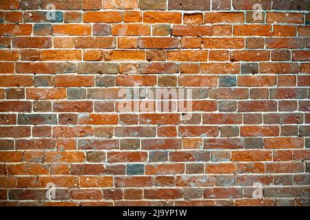 Vintage, alte Backsteinmauer als Textur oder Hintergrund in London Stockfoto