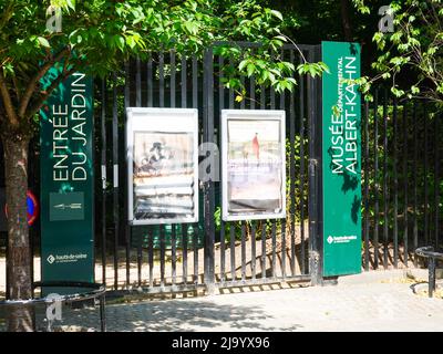 Albert-Kahn Museum and Gardens, kürzlich nach mehrjähriger Renovierung und Erweiterung wieder eröffnet. Paris, Frankreich. Stockfoto