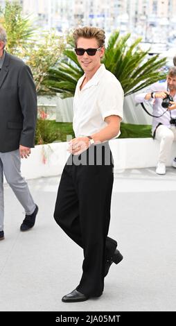 Austin Butler bei der Elvis Fotoschau während des Cannes Film Festivals 75. in Cannes, Frankreich. Bilddatum: Donnerstag, 26. Mai 2022. Stockfoto