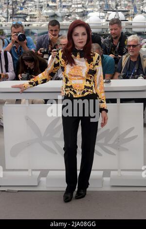 75. Cannes Filmfestival 2022, Fotocall Film „Elvis“. Im Bild: Priscilla Presley Stockfoto