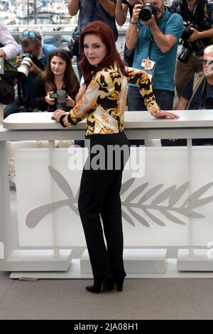 75. Cannes Filmfestival 2022, Fotocall Film „Elvis“. Im Bild: Priscilla Presley Stockfoto