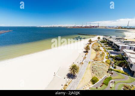 Blick über Port Phillip Bay in Melbourne, Australien Stockfoto