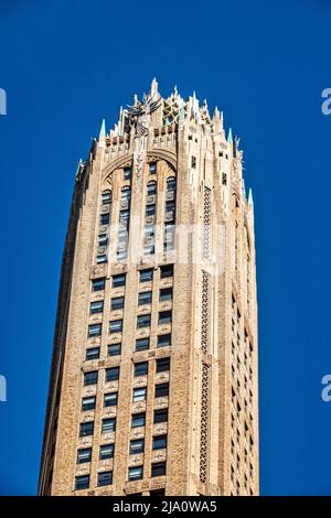 Lightning Spires stehen auf dem GE Building, NYC, USA 2022 Stockfoto