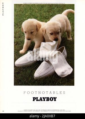 Werbespot des „Playboy“-Magazins vom Mai 1986, USA Stockfoto