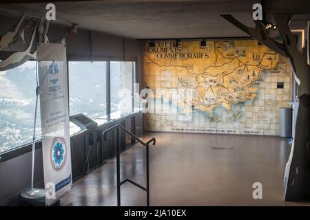 Reportage au Mont Faron (Toulon, Var, Frankreich) Memorial du débarquement Allié - Landung der alliierten Streitkräfte ab August 15,1944 Stockfoto