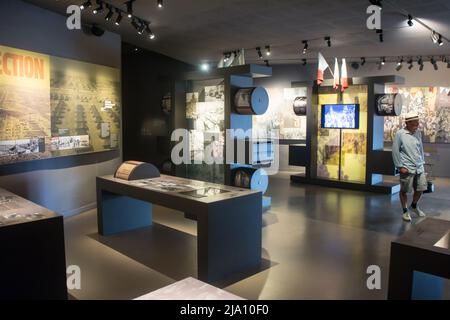 Reportage au Mont Faron (Toulon, Var, Frankreich) Memorial du débarquement Allié - Landung der alliierten Streitkräfte ab August 15,1944 Stockfoto