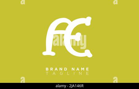 AE Alphabet Buchstaben Initialen Monogramm Logo Stock Vektor