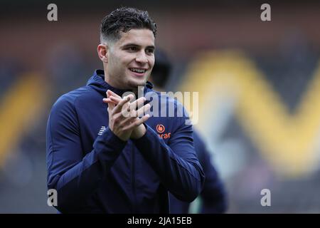 NOTTINGHAM, ENGLAND. MAI 23RD 2022. Rœben Rodrigues aus Notts County applaudiert den Fans vor dem Anpfiff während des Play-Off-spiels der Vanarama National League Stockfoto