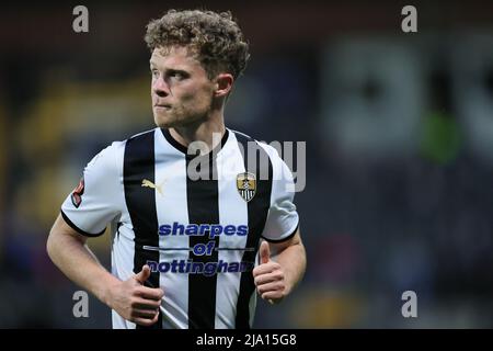 NOTTINGHAM, ENGLAND. MAI 23RD 2022. Matt Palmer aus Notts County während des Play-Off-Spiels der Vanarama National League zwischen Notts County und Grimsby To Stockfoto