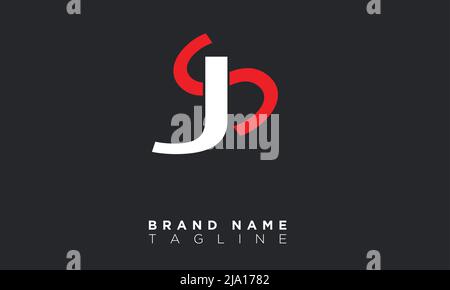 JS Alphabet Letters Initials Monogram-Logo Stock Vektor