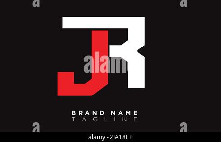 JR Alphabet Letters Initials Monogram-Logo Stock Vektor