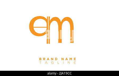 Qm Alphabet Buchstaben Initialen Monogramm Logo Stock Vektor