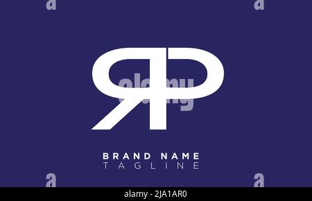 RP Alphabet Buchstaben Initialen Monogramm Logo Stock Vektor