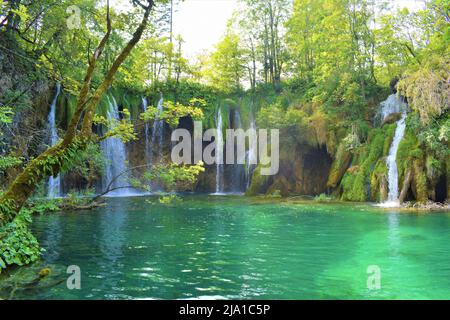 Nationalpark Plitvicer Seen in Kroatien Stockfoto