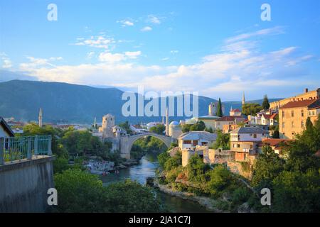 Ansicht von Mostar in Bosnien-Herzegowina Stockfoto