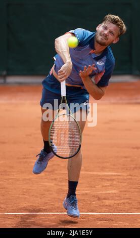 Der Belgier David Goffin im Einsatz bei einem Tennisspiel zwischen dem Belgier Goffin (ATP 48) und dem Amerikaner Tiafoe (ATP 27) in der zweiten Runde der Stockfoto