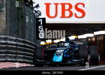 16 NISSANY Roy (isr), DAMS, Dallara F2, Aktion während des Rennens 5. der FIA Formel-2-Meisterschaft 2022, auf dem Circuit de Monaco, vom 27. Bis 29. Mai 2022 in Monte-Carlo, Monaco - Foto Julien Delfosse / DPPI Stockfoto