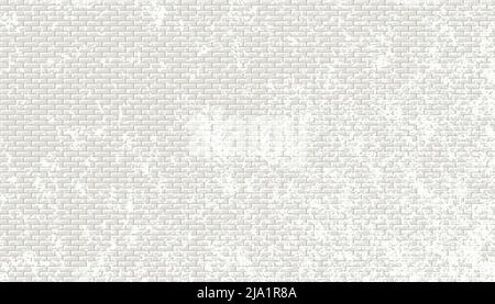 U-Bahn-Fliesen horizontal weiß Hintergrund U-Bahn-Backstein-Dekor nahtlose Muster für Küche, Bad oder im Freien Architektur Vektor Illustration Hochglanz b Stock Vektor