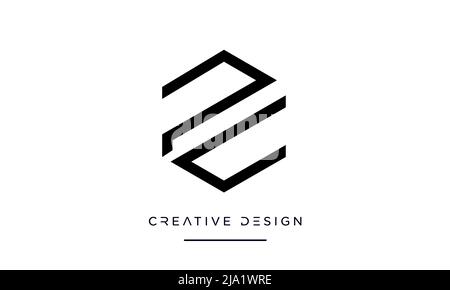 Anfangsbuchstaben des PC-, CP-, P- oder C-Alphabets Logo-Monogramm-Vektor Stock Vektor