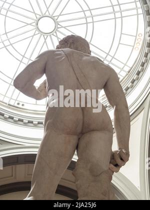 David Statue von Michelangelo, Detail, Galleria dellAccademia, Florenz, Toskana, Italien Stockfoto
