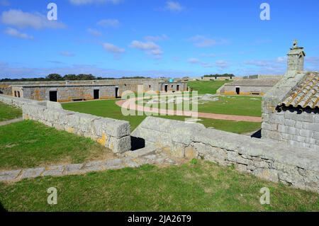 In der Festung Fortaleza de Santa Teresa, in der Nähe von Coronilla, Departamento Rocha, Uruguay Stockfoto