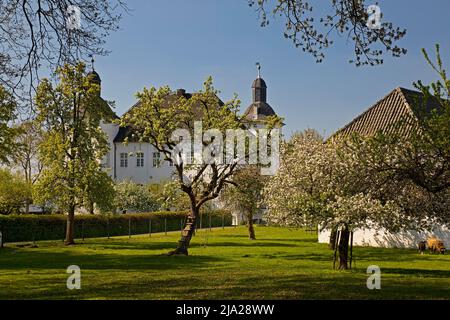 Haus Neersdonk, burgenähnliche ehemalige Adelsresidenz, Bezirk Vorst, Tönisvorst, Niederrhein, Nordrhein-Westfalen, Deutschland Stockfoto