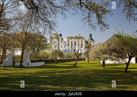 Haus Neersdonk, burgenähnliche ehemalige Adelsresidenz, Bezirk Vorst, Tönisvorst, Niederrhein, Nordrhein-Westfalen, Deutschland Stockfoto