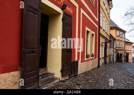 Kutná Hora in Mittelböhmen ist eine gut erhaltene mittelalterliche Stadt in der Tschechischen Republik. Stockfoto