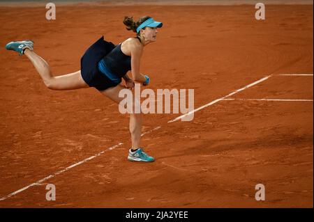 Paris, Frankreich. 26. Mai 2022, Alize Cornet aus Frankreich während des fünften Tages von Roland Garros am 26. Mai 2022 in Paris, Frankreich. Foto von Laurent Zabulon/ABACAPRESS.COM Stockfoto
