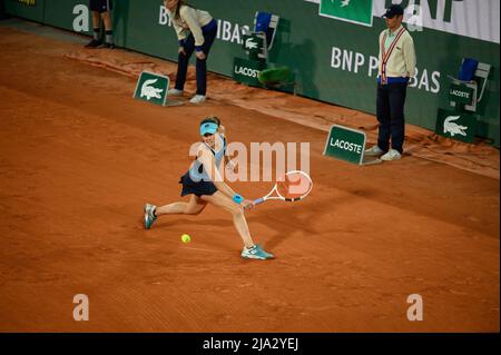 Paris, Frankreich. 26. Mai 2022, Alize Cornet aus Frankreich während des fünften Tages von Roland Garros am 26. Mai 2022 in Paris, Frankreich. Foto von Laurent Zabulon/ABACAPRESS.COM Stockfoto