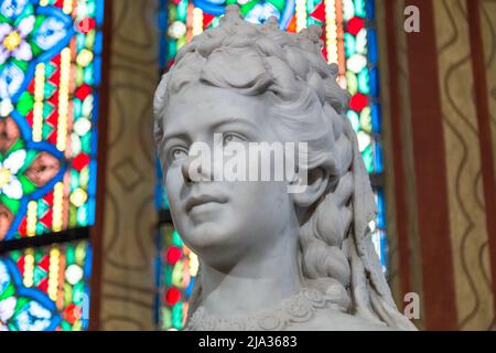 Budapest, Ungarn, März 22 2018: Skulptur der Kaiserin Elisabeth von Österreich und Königin von Ungarn. Stockfoto