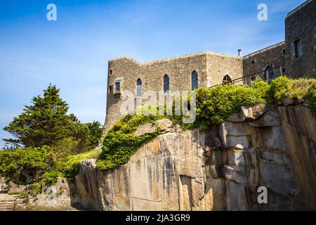 Festung auf der Insel Chausey in der Bretagne, Frankreich Stockfoto