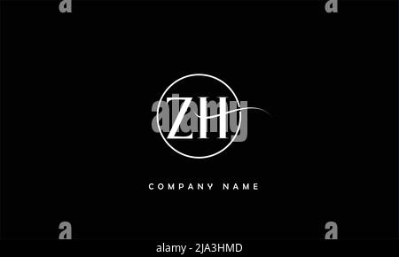 ZH, HZ Abstraktes Logo Monogramm Stock Vektor
