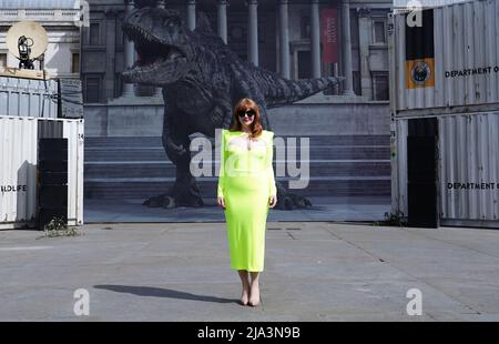 Bryce Dallas Howard nimmt an einer Fotozelle für Jurassic World Dominion am Trafalgar Square, London, Teil. Bilddatum: Freitag, 27. Mai 2022. Stockfoto