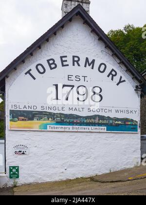 Tobermory Distillery, Isle of Mull, Schottland, Vereinigtes Königreich Stockfoto