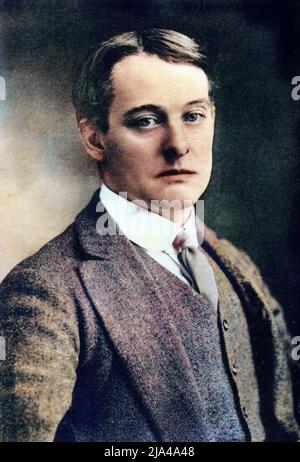 Portrait de l'ecrivain et traducteur britannique Alfred Douglas (1870-1945) - Lord Alfred Bruce Douglas (1870 – 1945), genannt Bosie - englischer Autor, Dichter und Übersetzer, besser bekannt als Freund und Liebhaber des Schriftstellers Oscar Wilde Stockfoto