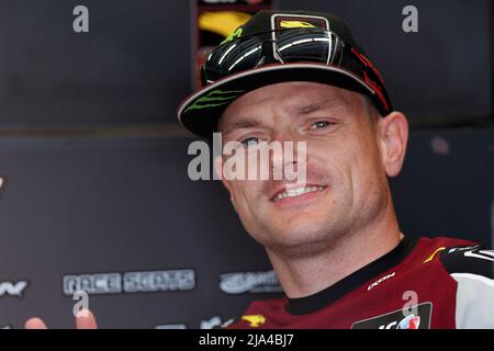 #22 Sam Lowes GBR MarcVDS Moto2 während des Gran Premio dÕItalia Oakley auf dem Mugello Circuit, Scarperia e San Piero, Italien am 27. Mai 2022 Credit: Every Second Media/Alamy Live News Stockfoto