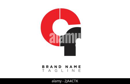 CR Alphabet Buchstaben Initialen Monogramm Logo Stock Vektor