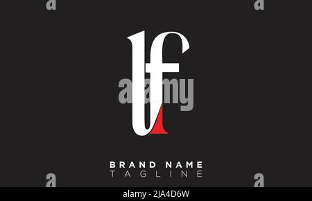 UF Alphabet Buchstaben Initialen Monogramm Logo Stock Vektor