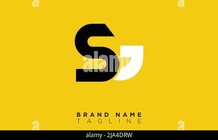 Buchstabenbuchstaben Initialen Monogramm-Logo SG, GS, S und G Stock Vektor
