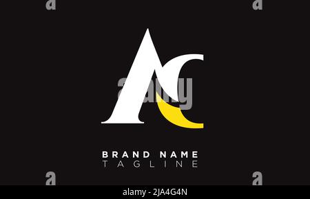 AC Alphabet Buchstaben Initialen Monogramm Logo CA, A und C Stock Vektor