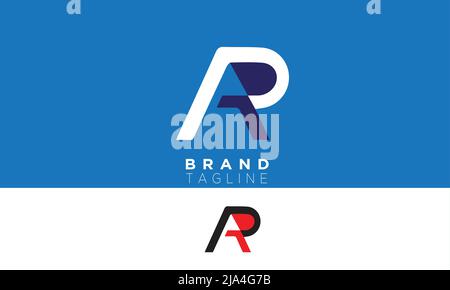 AR Alphabet Buchstaben Initialen Monogramm Logo RA, A und R Stock Vektor