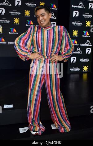 CIUDAD DE MEXIKO, MEXIKO - 26. MAI 2022: presentación de la Serie Supertitlán en Azteca Estudios, 26. Mai 2022 en Ciudad de México, México. Stockfoto