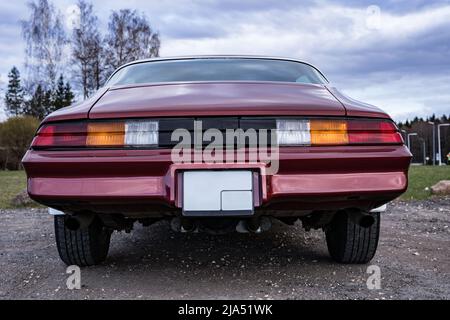 Sosnovy Bor, Russland - 03. Mai 2022: Chevrolet Camaro 1979 Stockfoto