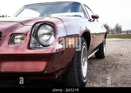 Sosnovy Bor, Russland - 03. Mai 2022: Chevrolet Camaro 1979 Stockfoto